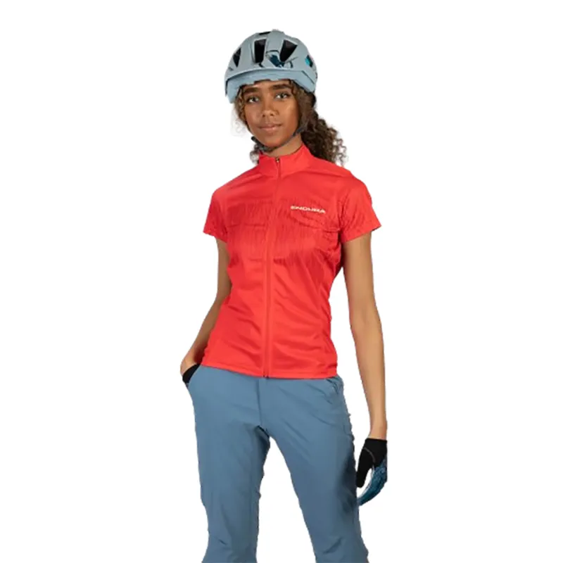 Endura Women's Hummvee Ray S/S Jersey Pomegranate-4
